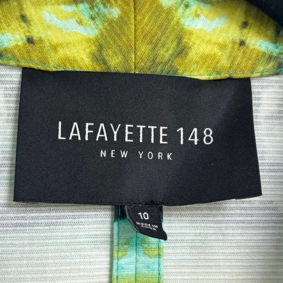 Lafayette 148 New York Lilith Blazer in Aquarium Green Sz 10 - Picture 6 of 7